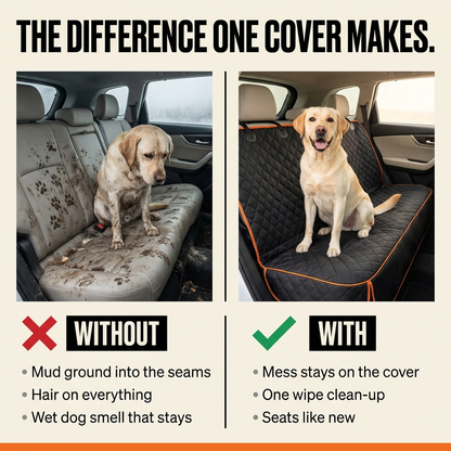 Backseat Buddy™ Waterproof Dog Seat Cover